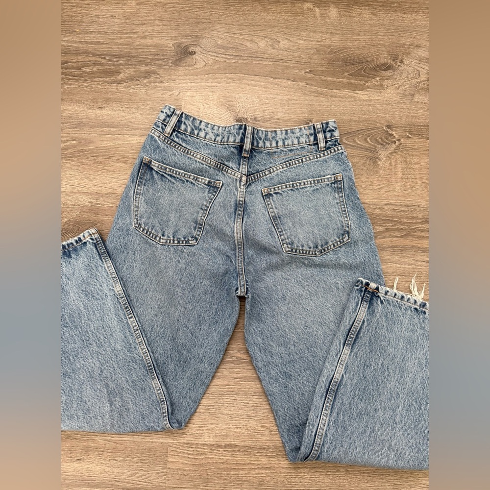 Zara High Rise Blue Jeans